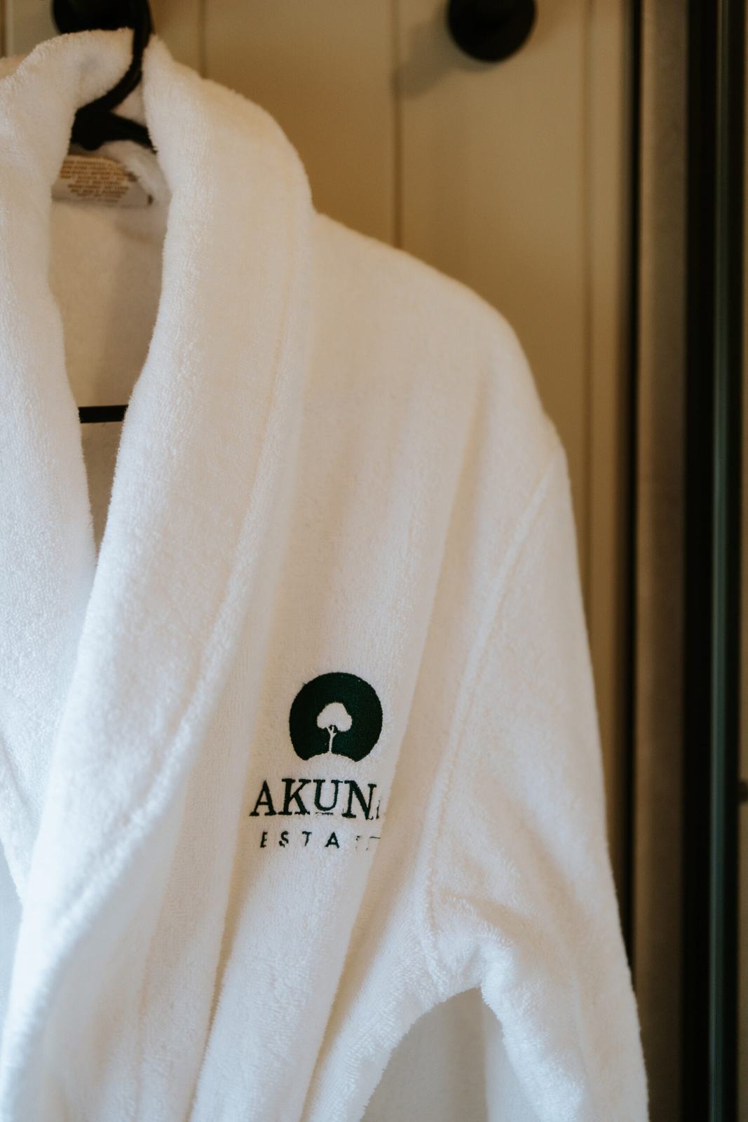 Plush Akuna Estate robes, waiting